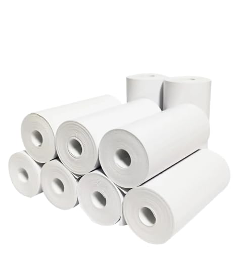 Rouleaux de papier thermique blanc 57 mm non adhésif pour appareil photo enfant x3