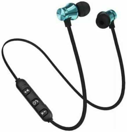 Bluetooth Headphones, Neckband Earphones, Upgraded Wireless Headphones with Microphone, IPX7 Sweatproof, Magnetic In-Ear Earbuds for Running, Cycling, Gym, 12hr Playtime (Blue)