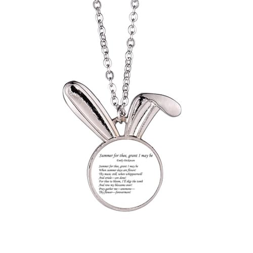 Collier lapin Dickinson, la poésie d'un été à porter