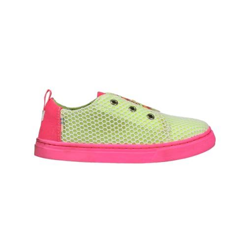 TOMS Toddler Girls Lenny Elastic Slip On Sneakers Shoes Casual - Green, Pink