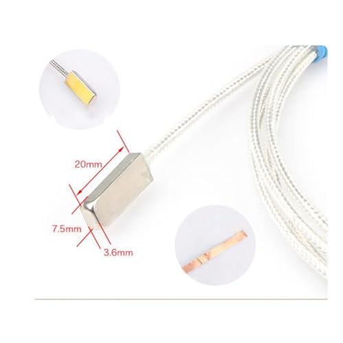 Sensor de temperatura K tipo parche con cable de 5m y sonda impermeable SUS304 6