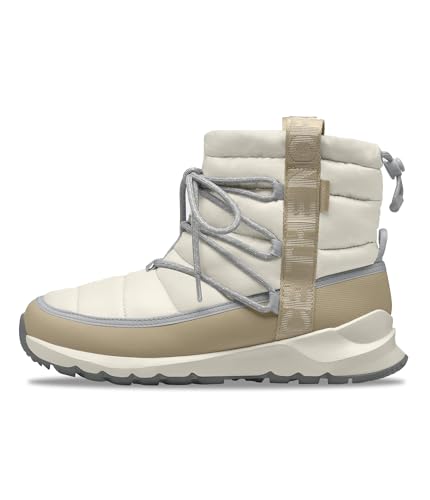 THE NORTH FACE Women's ThermoBall Lace Up Waterproof Boot | Insulated Winter Boot, Durable Rubber Outsole, Glacier Gray/Gravel, 6