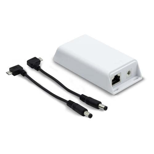 PoE Texas GAT-MicroUSB (PoE to USB) Adapter | 802.3at PoE+ to 5V Micro-USB | Gigabit Splitter for Tablets, Ring, Nest, Raspberry Pi