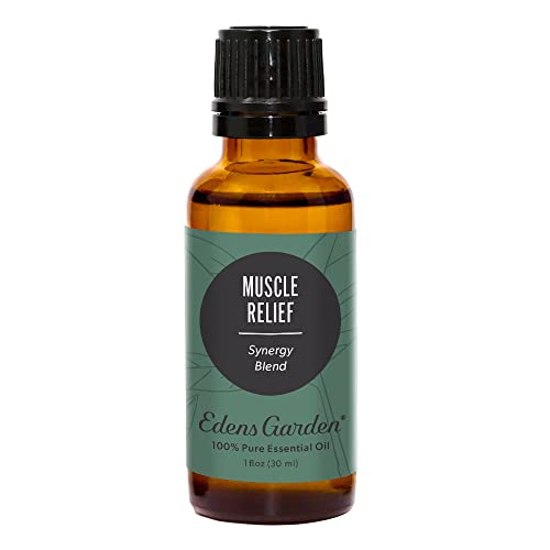 Edens Garden Muscle Relief Essential Oil Synergy Blend, 100% Pure Therapeutic Grade (Undiluted Natural/ Homeopathic Aromatherapy Scented Essential Oil Blends) 30 ml Edens Garden Muscle Relief Essential Oil Synergy Blend, 100% Pure Therapeutic Grade (Undiluted Natural/ Homeopathic Aromatherapy Scented Essential Oil Blends) 30 ml