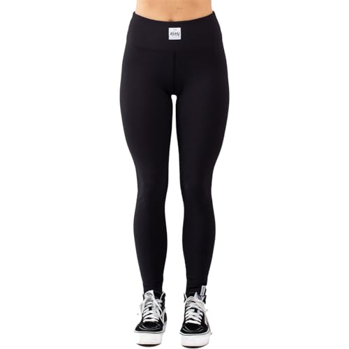 Legging Icecold Eivy côtelé : collant noir de ski et de yoga