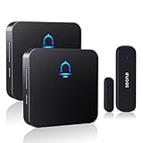 SECRUI Wireless Door Chimes When Door Open Entry for Business/Home/Office/Store Door Ringer Alert Buzzer Alarm with - 2 Receiver 1 sensors