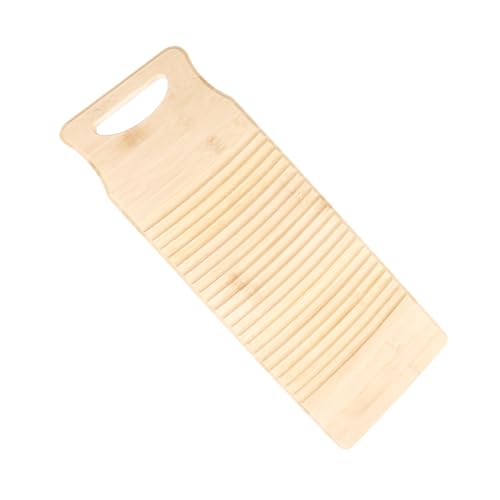 ULDIGI Bamboo Laundry Washboard Hole for Hanging Thickened Scrubbing Board Hand Washing Laundry Tool 50cm