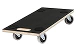 SWV 400070 (1Stück) Rollbrett Siebdruck + TPE Transportroller Möbelroller 200 kg