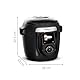 Moulinex Cookeo Wi-Fi 10-in-1 Multicooker 10-in-1 Multicooker 10 Kochmodi Druckkochen, detaillierte Schritte, CE96G810, Schwarz