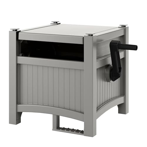 100 ft Garden Hose Reel Hideaway - Holds 5/8" Hose,