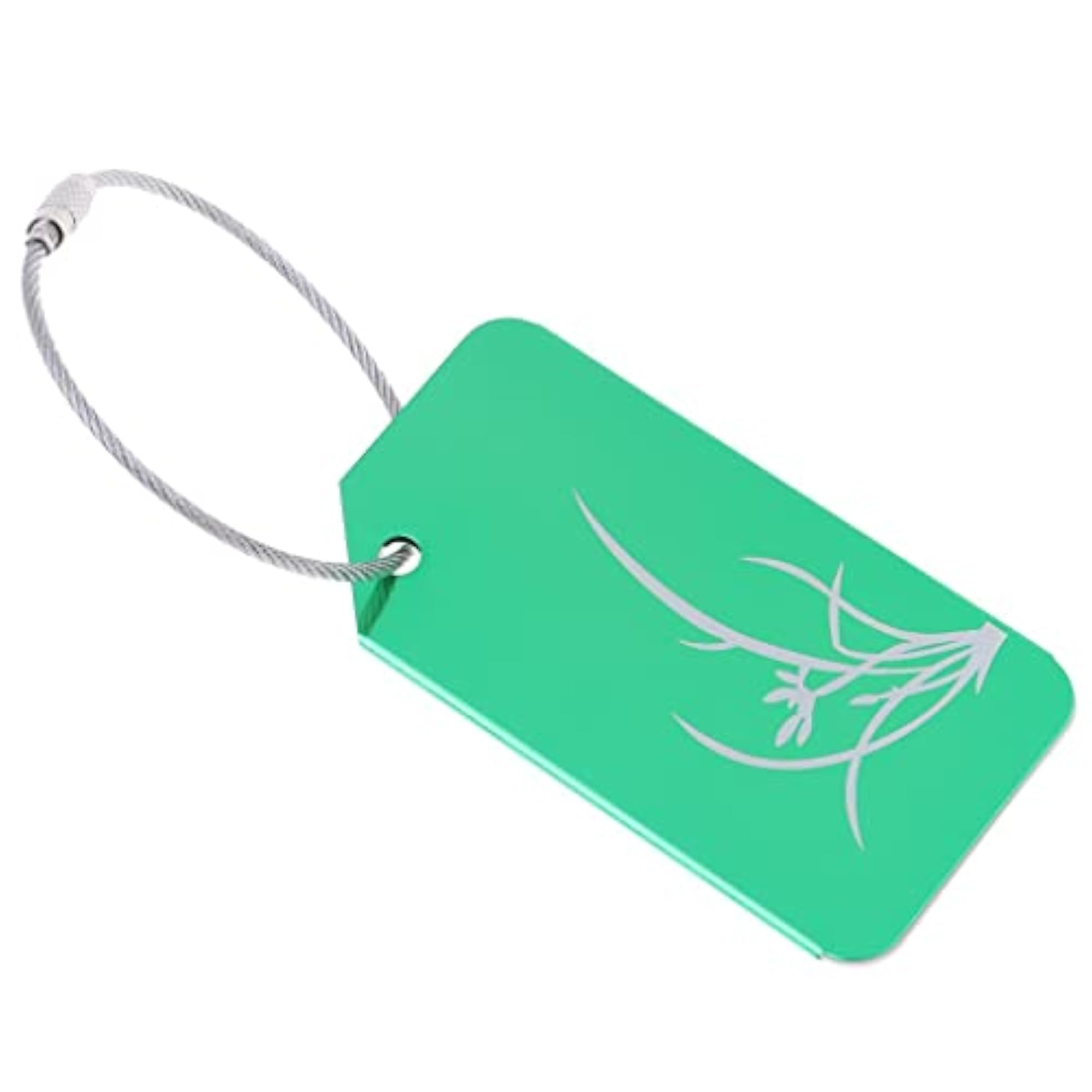 Metal Luggage Tag Card for Suitcase, Boneset Design