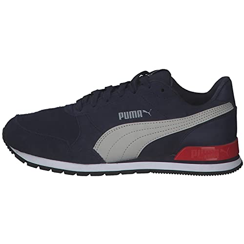 Image of Puma Unisex's St Runner V2 Sd Jr Trainers, Peacoat Gray Violet High Risk Red, 6 us