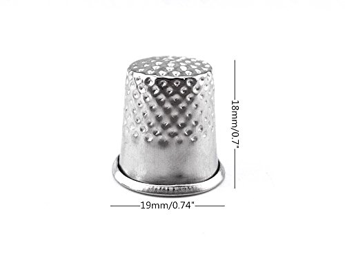 Honbay 50Pcs Silver Sewing Quilting Metal Thimbles Diy Craft Finger Protector #TOP2