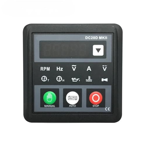 1 panel controlador de grupo electrógeno diésel pequeño, conexión USB programable para PC, módulo de control de generador DC20D MKII (DC20D MKII)