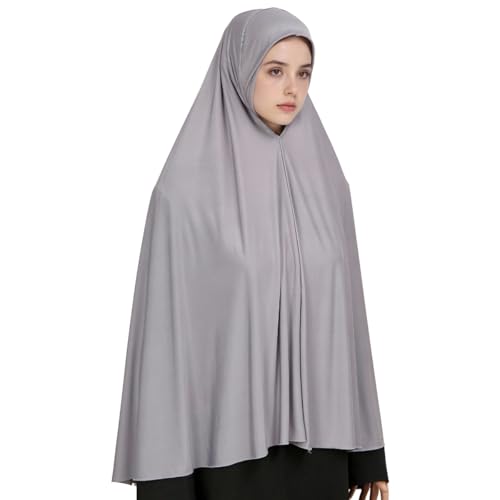 Yeieeo Modest Muslim Islamic Ramadan Hijab Scarf Soft Lightweight Rayon Hijab Long Scarf