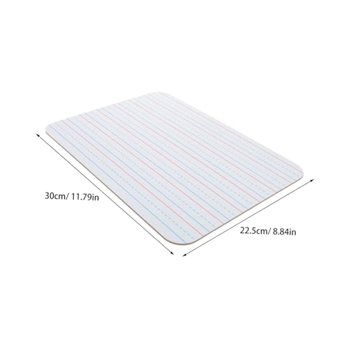 Luxshiny 5pcs Double Sided Dry Erase Board with Ruled Lines and Blank Side, 9x12 Inch High Density Board for Handwriting Practice, Reusable and Portable Whiteboard for Teachers and Students - Image 2