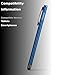 Targus Slim Stylus for Tablets and Smartphones, Metallic Blue (AMM1203US)