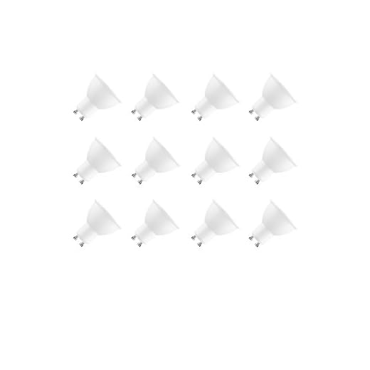 NuLoXx 12er Pack LED-Spot Alu-Kunststoff 3W/860 6000K GU10 kaltweiß (Tageslicht), 250lm, AC 220-240V, 110° Abstrahlwinkel