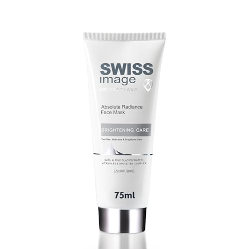 Swiss Image Absolute Radiance Face Mask, 75 ml | Purifies, Hydrates & Brighten Skin | Enriched with Niacinamide, White Ten Complex & Alpine Glacier Water | Normal, Oily, Dry and Combination Skin