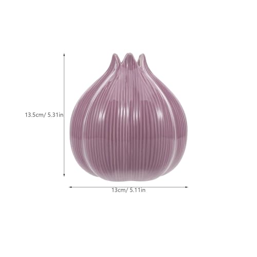 Jarrón de cebolla decorativo para centro de mesa de comedor y salón 3