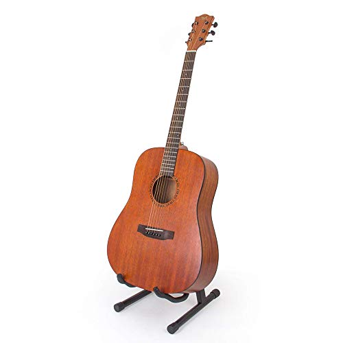 CAIHONG Guitar Stand Floor Folding Universal A frame Stand for Acoustic Electric Bass Travel Classic Guitar Stand - Black