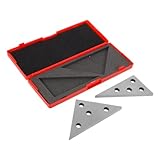 Gatuida 2pcs Precision Machinist Angle Gauge Block Set Versatile Industrial Measurement Tool for Woodworking Fabrication Construction Accurate Calibration