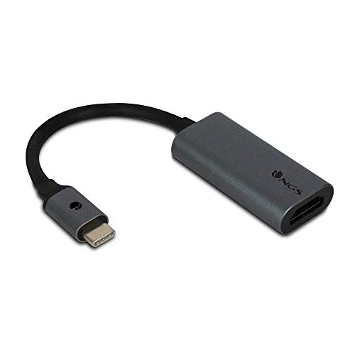 NGS Wonder HDMI - USB-C to HDMI Adapter, Compatible with 4K Ultra HD Video, with 10cm-Long Cable