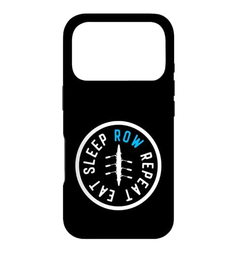 Eat Sleep Row Repeat �}�b�`���O �N���[ �`�[�� ���[�C���O �{�[�g �I�[�� �X�}�z�P�[�X iPhone 17 Pro �p