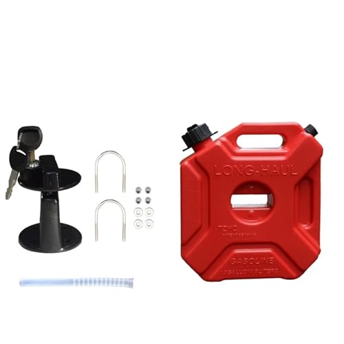 NADCFN Depósito de Combustible Soporte de Tanque de Combustible de 3L/5L,Soporte de bidón para, Coche, Tanque de Gas Mororcycle Bidón de Gasolina(3L Style-2)