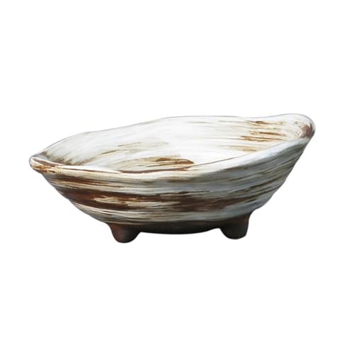 Happyyami Pot De Fleurs Vintage pour Plantes Succulentes Bol De Jardin Irregulier pour Intérieur Et Extérieur Décoration Naturelle