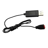Material: plástico y metal chiwanji Cable Cargador USB para Cuadricóptero RC - Piezas de Carga Aptas para Helicóptero RC SYMA X5HW X5HC X5UW X21