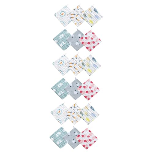 Serviette de visage en coton b&eacute;b&eacute; lot de 18 bavoirs bandanas doux