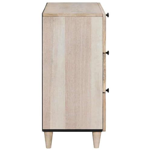 Table de chevet blanche avec 3 tiroirs pour optimiser le rangement - 6