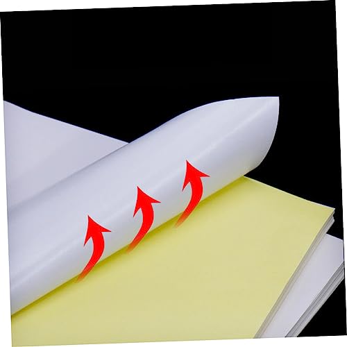 Papel autoadhesivo A4 Operitacx para escribir con 100 hojas de alta adherencia 6