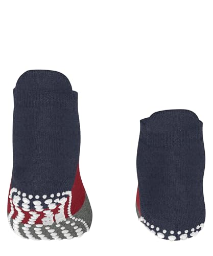 FALKE Unisex-child Stopper socks Colour Block K Hp cotton Nubs on the sole 1 pair, Blue Dark Blue Melange 6688, 35/38 EU, Blue Dark Blue Melange 6688, 35/38 EU2