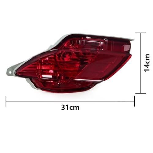 Feu stop voiture antibrouillard pour Lexus RX350 RX450H avec garde réflecteur rouge - 4