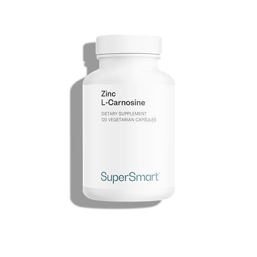 Supersmart - Zinc L-Carnosine - Gut Health & Anti Inflammatory Supplement - Help Reduce Acid Reflux | Non-GMO & Gluten Free - 90 Vegetarian Capsules