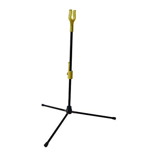 JIEXI HWYP Glass Fiber Bow Stand Recurve Bow Rack Bow Holder with Bag Pack of 1 (Yellow)