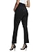 CFRTMTBB Maternity Pants for Work Over Belly Bootcut Dress Pants Stretchy Pregnancy Business Casual Trousers with Pockets (Black,XL)