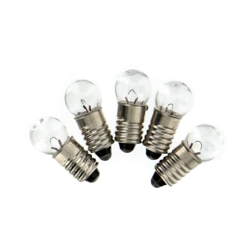 Holyart Ampoule E5,5 Transparente 5pcs 3V, 26W, Warm White, 250 Lumen