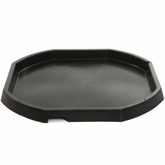 Tuff Tray: Bandeja de Plástico de Actividades y Juegos para Minimundos (100cm), Negro