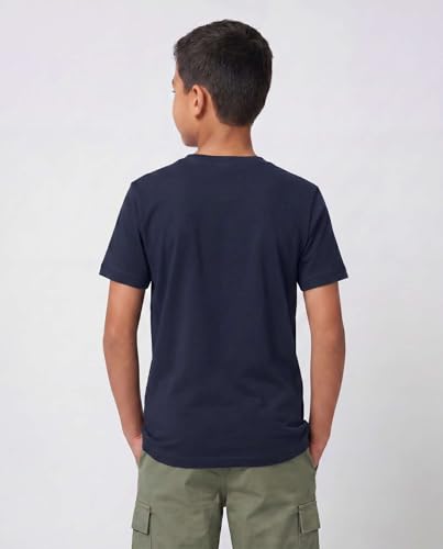 Image of 5 Pack Boys' Cotton T Shirts Crew Neck Plain Short Sleeve Tops Kids Teens