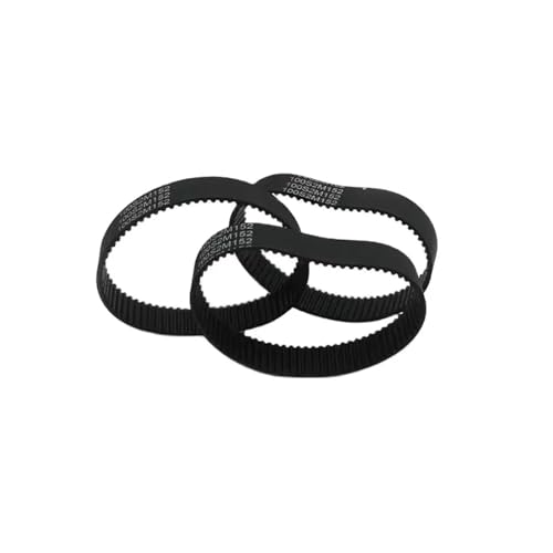Courroie synchrone S2M206 anti-patinage en caoutchouc noir pas de dents 2mm
