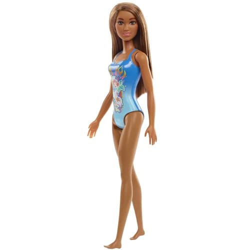 Barbie - Muñeca de Playa - Traje Azul miniatura 4