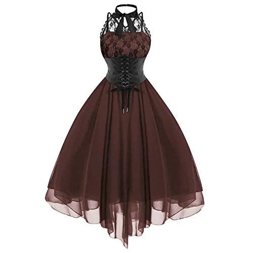Robe Renaissance haut de gamme avec corset intégré, l'élégance intemporelle de la dentelle