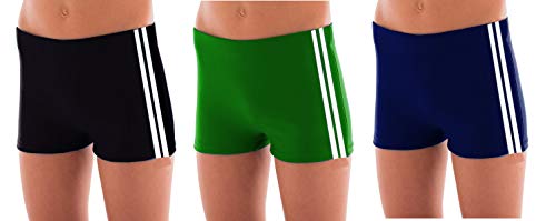 Kit 03 Sungas tipo Shortinho Juvenil Boxer Lisa Infantil Verão