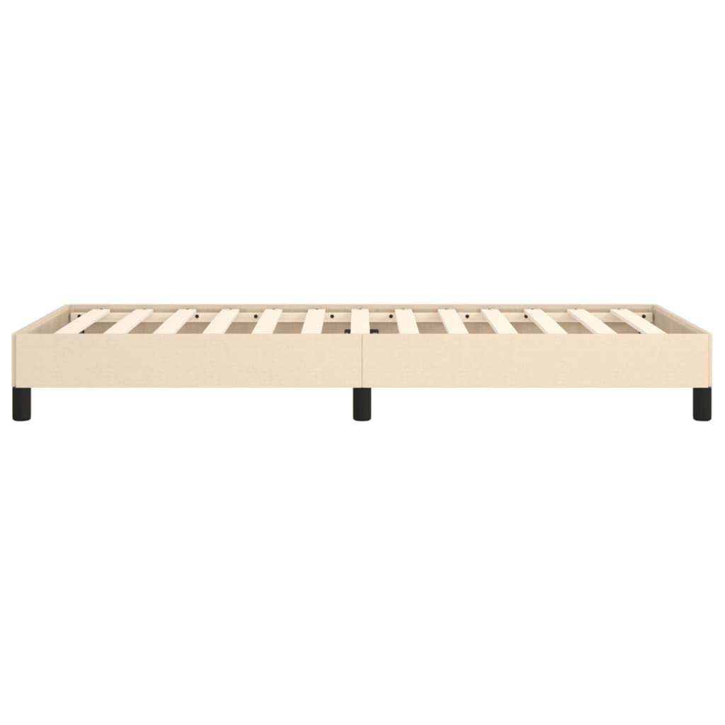 vidaXL Bedframe crèmekleurig 80x200 cm Bed Frame - Houten Bed - Crème