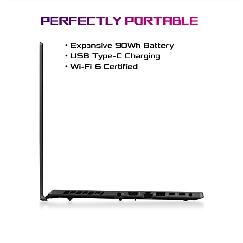 ROG Zephyrus G15 Ultra Slim Gaming Laptop, 15.6” 165Hz QHD Display, GeForce RTX 3080, AMD Ryzen 9 5900HS, 16GB DDR4, 1TB PCIe NVMe SSD, Wi-Fi 6, Windows 10, Eclipse Gray, GA503QS - Notebook - Immagine 6