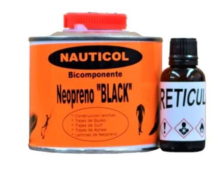 Pegamento para reparación de neopreno negro Nauticol (500 ml)