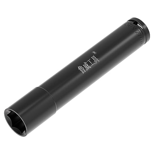 Image of 1 /2 Inch Drive by 27mm Deep Impact Socket, Heat-Treated CR-V Steel 6 Inch Length, 6-Point Metric Sizes
